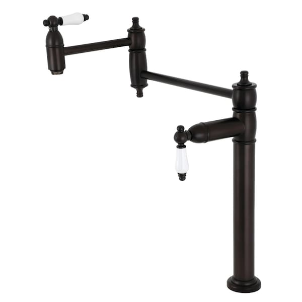 Kingston Brass Deck Mount Pot Filler, Oil Rubbed Bronze KS3705PL - main